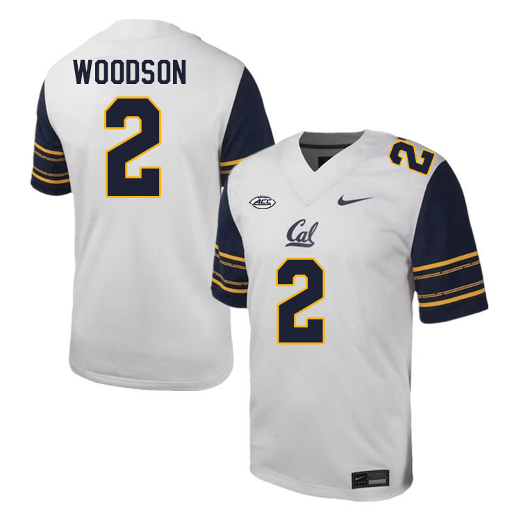 California Golden Bears #2 Craig Woodson ACC Conference College Football Jerseys Stitched Sale-White